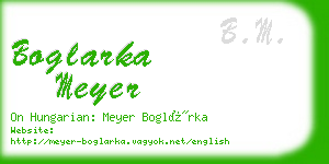 boglarka meyer business card